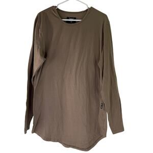ASRV Men's Brown Long Sleeve T-Shirt Size XL